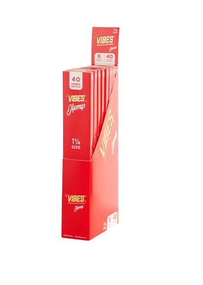 Vibes 1 1/4" Size Cones 40 Pack 8 CT
