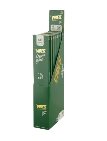 Vibes 1 1/4" Size Cones 40 Pack 8 CT
