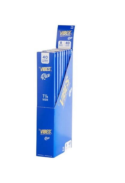 Vibes 1 1/4" Size Cones 40 Pack 8 CT