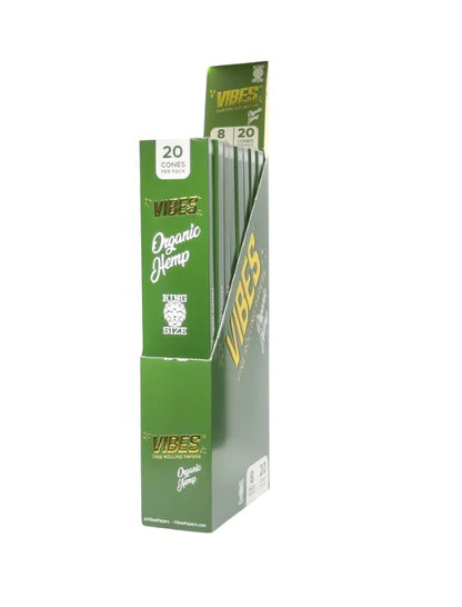 Vibes Cones King Size 20 Pack 8 CT