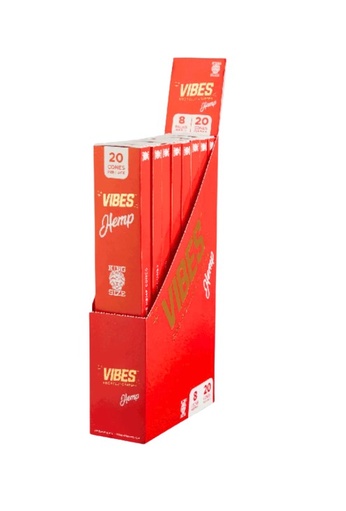 Vibes Cones King Size 20 Pack 8 CT