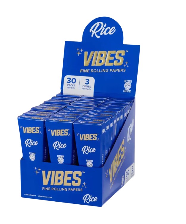 Vibes Cones King Size 3 Pack 30 CT