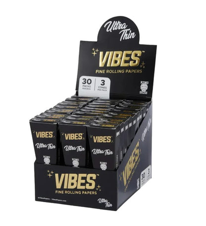 Vibes Cones King Size 3 Pack 30 CT