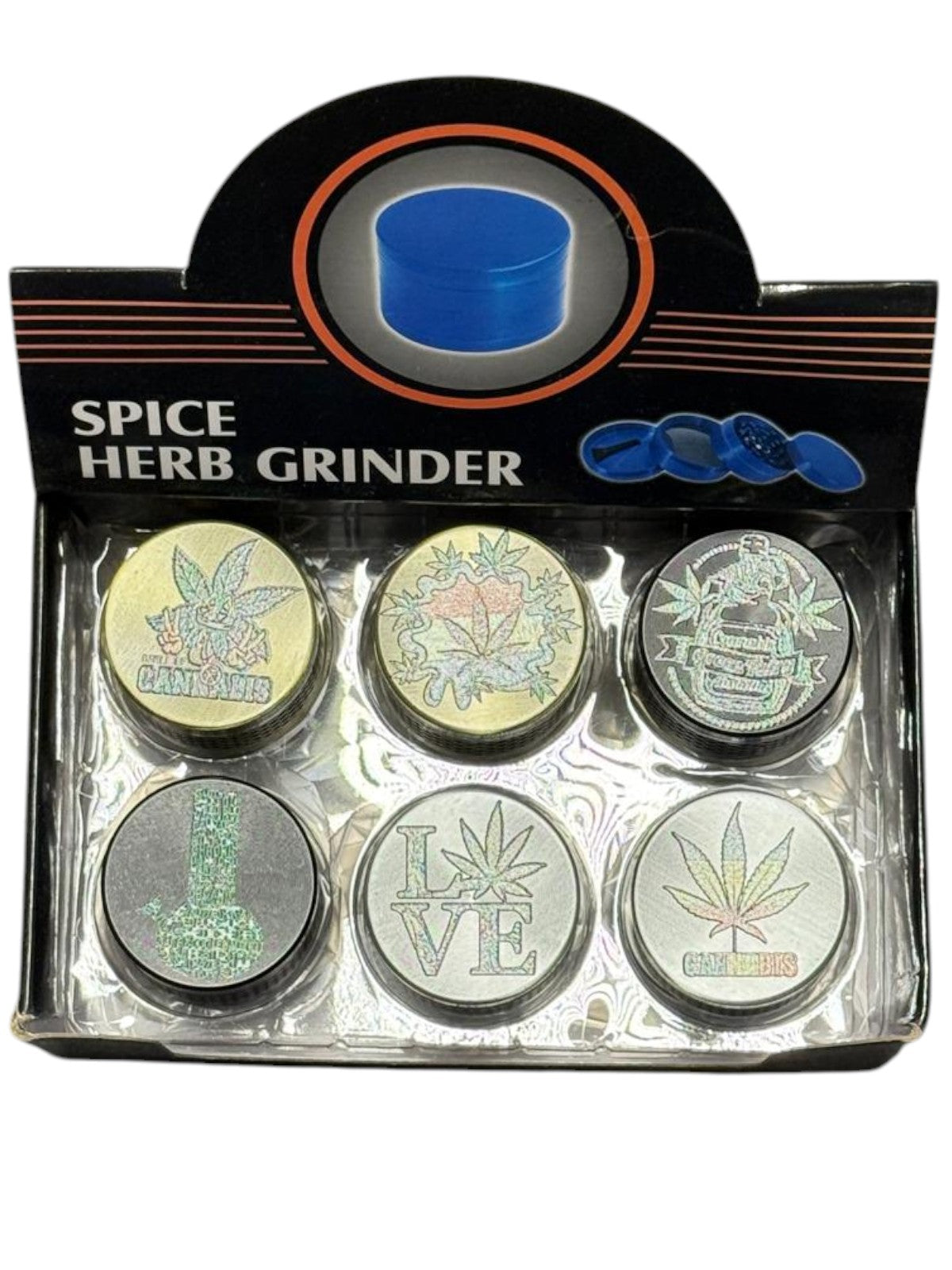 JZG0001-2 BLACK LEAF GRINDERS 40MM 12CT