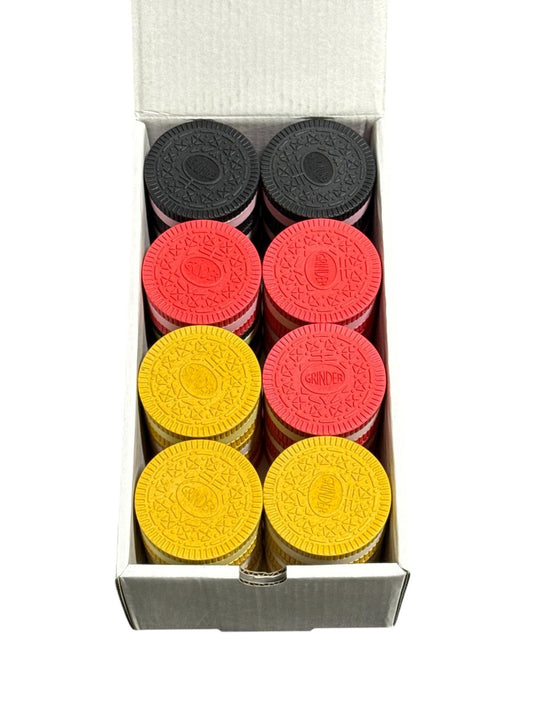 JSK0005 - 55MM Cookies SHAPED GRINDERS (24CT DISPLAY)
