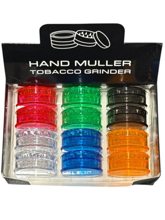 JSS0015 - 26MM HAND MULLER GRINDERS (12 CT DISPLAY)