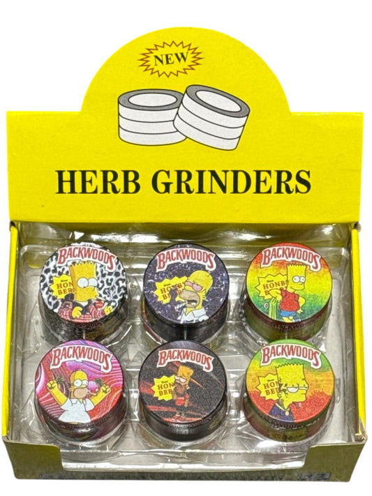 JZG0001-1 40MM ASSORTED DESIGNS GRINDERS (12CT DISPLAY)