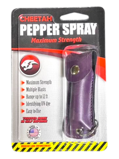 Cheetah Pepper Spray w/ Keychain