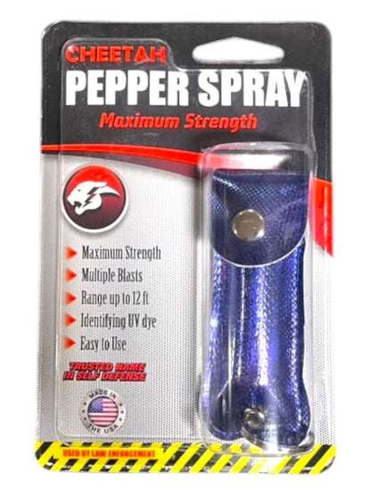 Cheetah Pepper Spray w/ Keychain