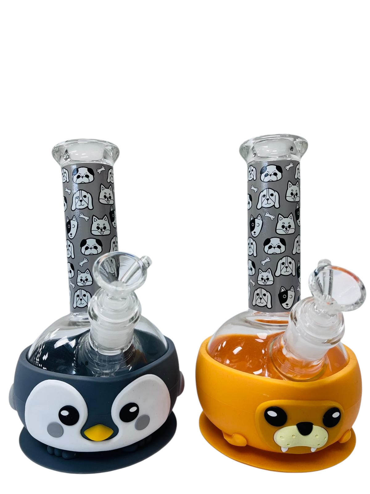 SWP55 Silicone Waterpipe w/ Cute Animal Characters