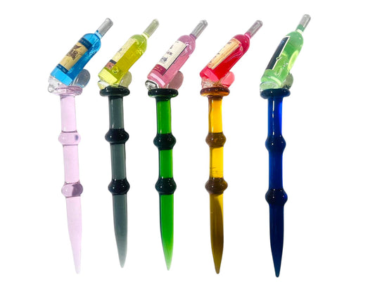 DB11 Champagne Shaped Glass Dabber 5ct