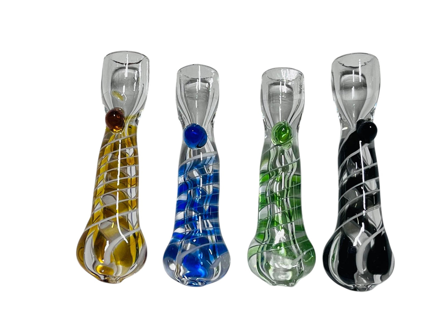 CH5 3" Twisted Swirls Chillum 5ct