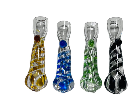 CH5 3" Twisted Swirls Chillum 5ct