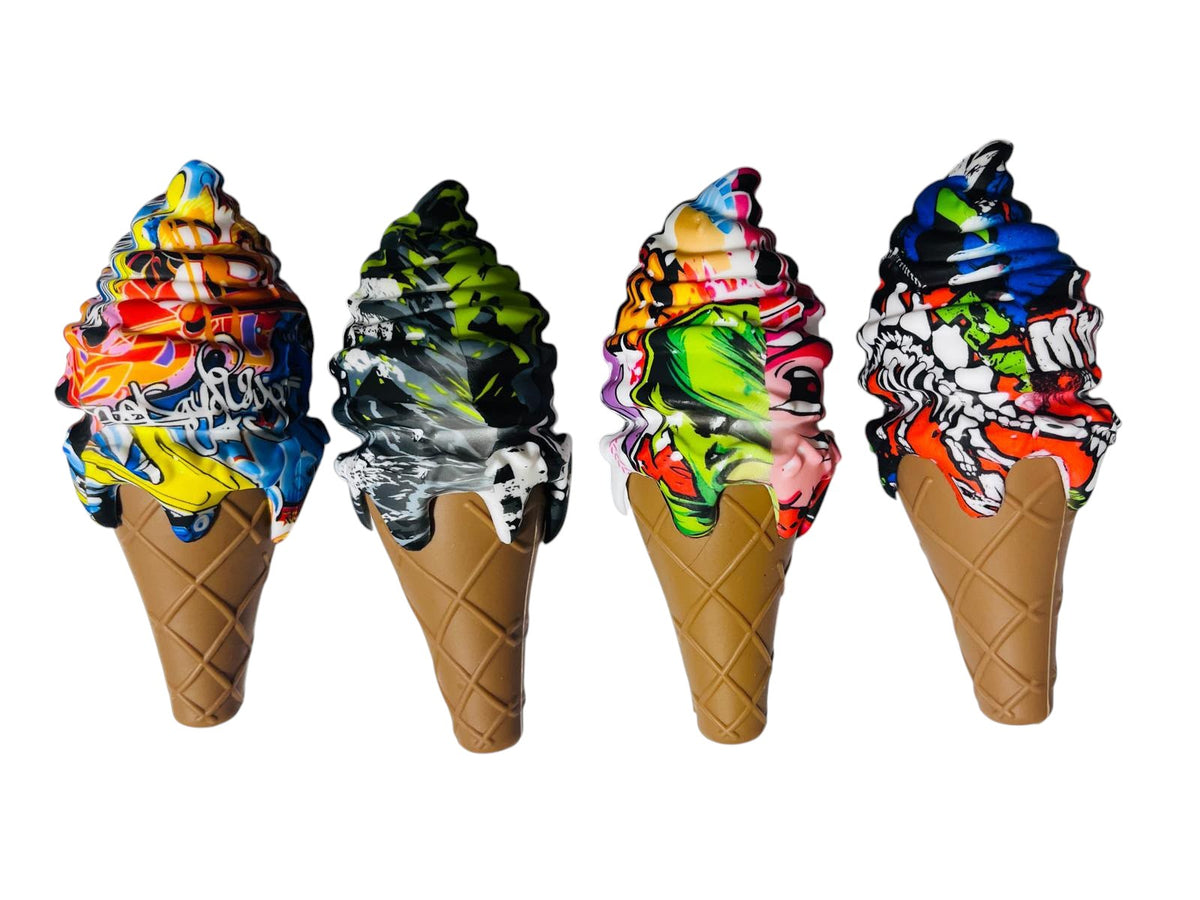 SHP3 Ice Cream Silicone Handpipe 5ct