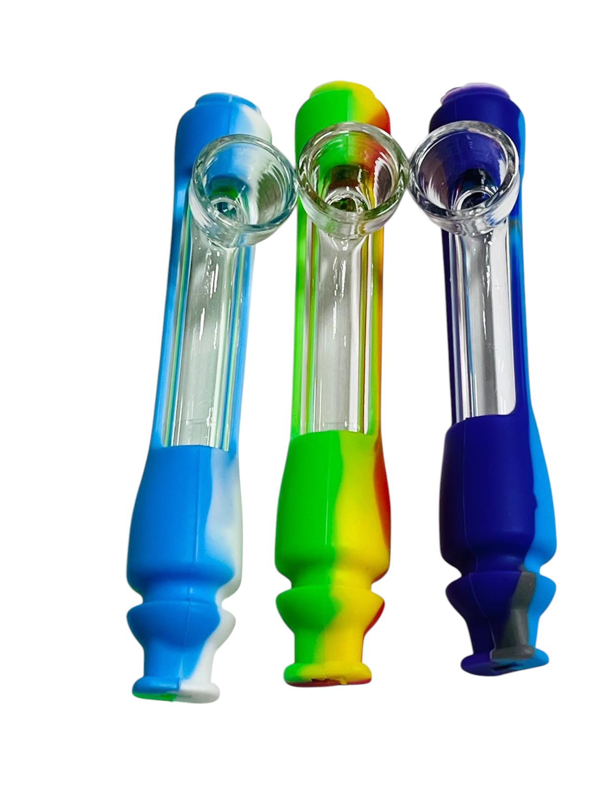 SHP4 Glass w/ Silicone Handpipe 5ct