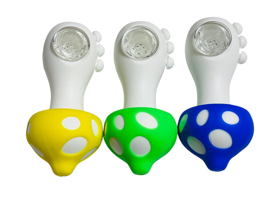 SHP5 Mushroom Silicone Handpipe 5ct