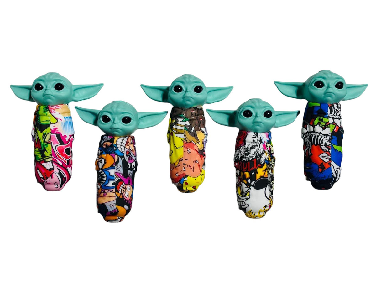 SHP7 Medium Baby Alien Yoda Handpipe 5ct