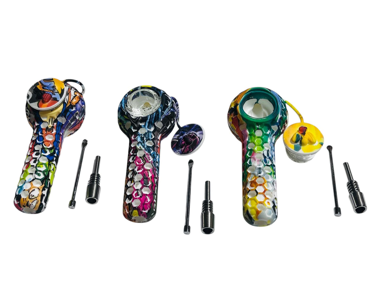 SHP8 2in1 Bee Silicone Handpipe 5ct
