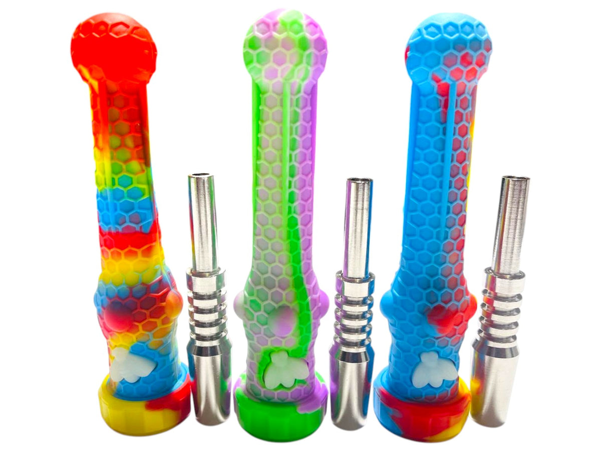 SNC9 Bee Silicone Nectar Collector 5ct