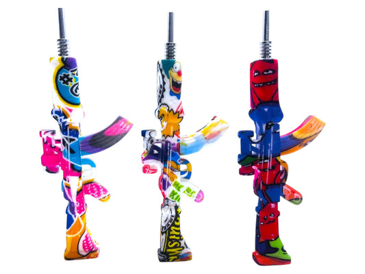 SNC17 AK47 Design Silicone Nectar Collector 5ct