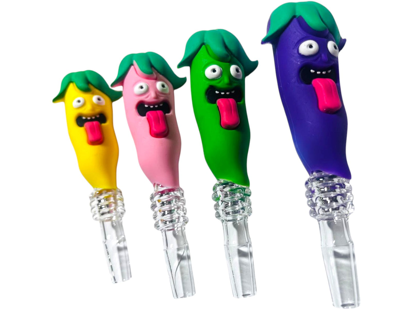 SNC19 Chili Shaped Silicone Nectar Collector 5ct