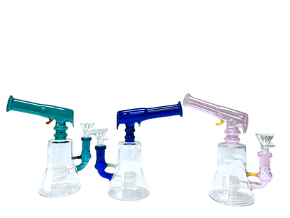 RG66 8" Gun Shaped Waterpipe Assorted Colors