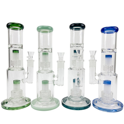 SS12 11" Dual Matrix Perc 7mm Straight Shooter Assorted Colors