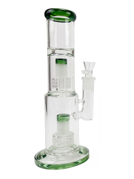 SS12 11" Dual Matrix Perc 7mm Straight Shooter Assorted Colors
