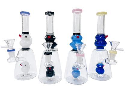 RG69 8" Double Duck Waterpipe Assorted Colors