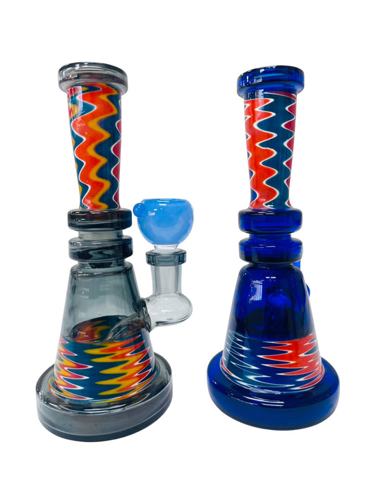 RG57 7" Wigwag Colored Waterpipe Assorted Colors