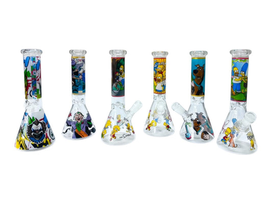 BK25 10" Mini Assorted Designs Beakers