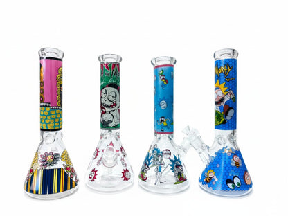 BK24 14" 7mm Assorted Designs Beakers