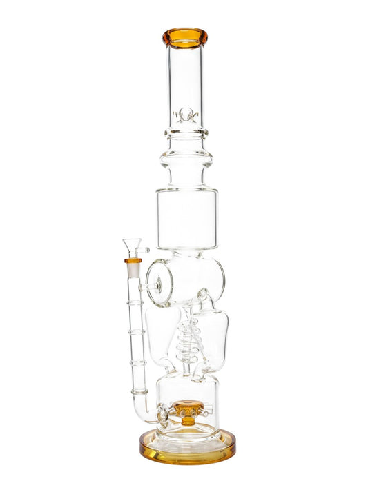 RC27 18" Twisted Tube w/ Double Tornado Spinner Recycler Assorted Colors