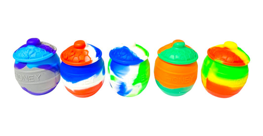 SJ10 Honey Pot Silicone Container 5ct