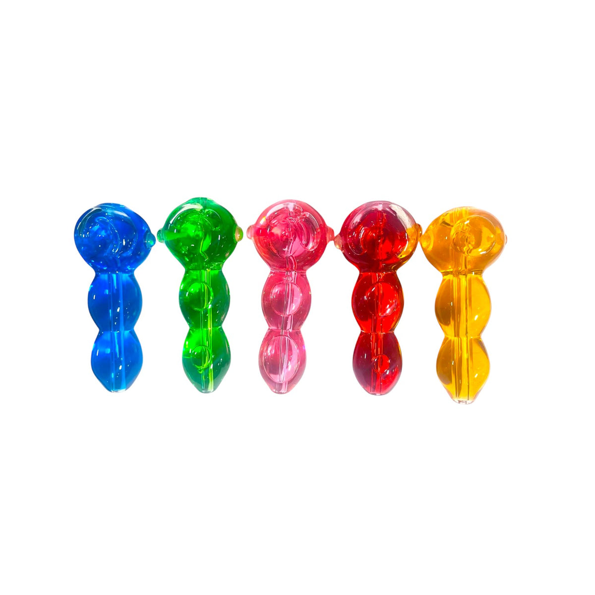 H7 4" Freezable Chunky Spoon Handpipe Assorted Colors 5ct