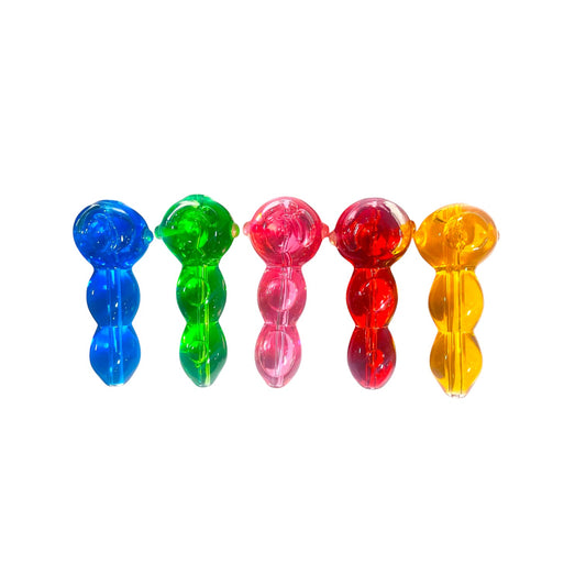 H7 4" Freezable Chunky Spoon Handpipe Assorted Colors 5ct