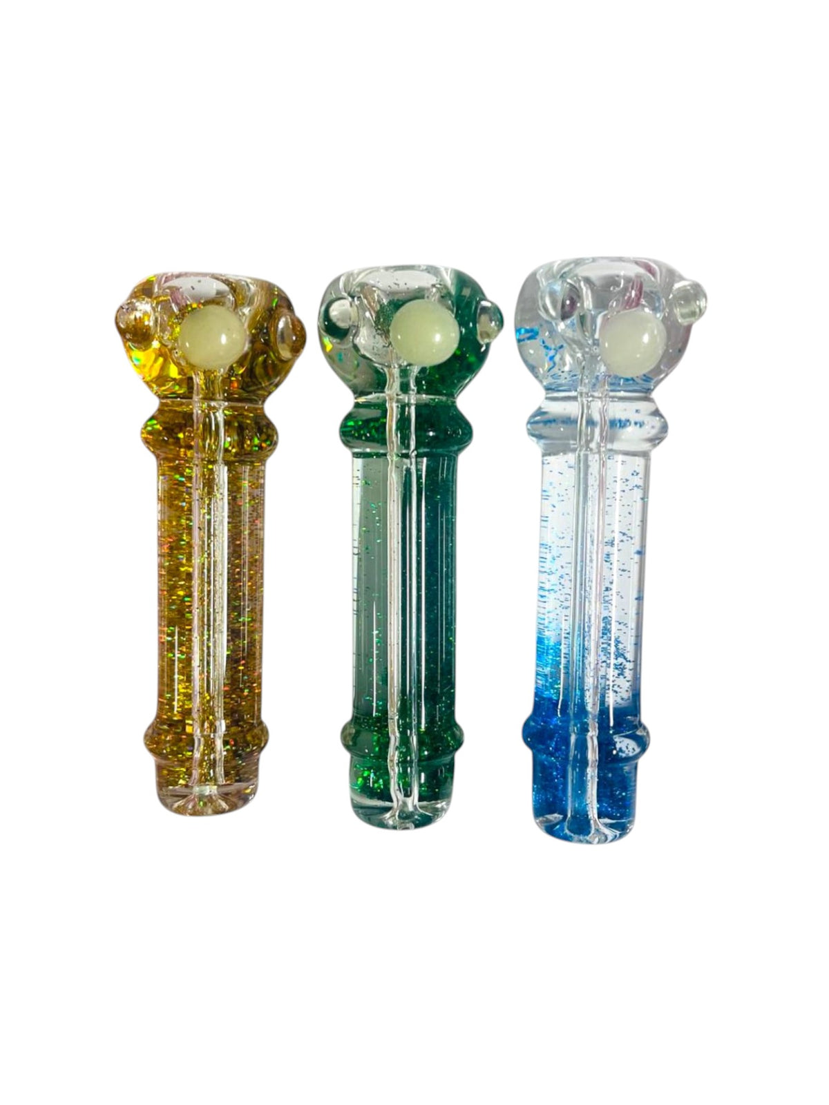 H12 4" Freezable Chillum Handpipe Assorted Colors 5ct