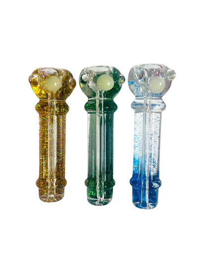 H12 4" Freezable Chillum Handpipe Assorted Colors 5ct