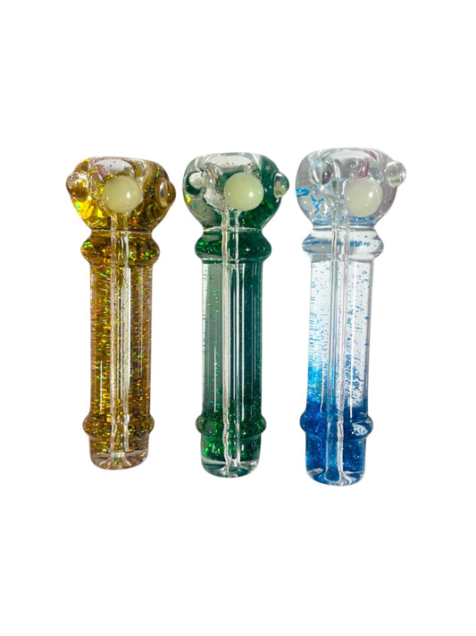 H12 4" Freezable Chillum Handpipe Assorted Colors 5ct
