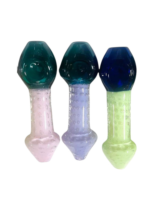 H14 4" Slime Dotted Handpipe Assorted Colors 5ct