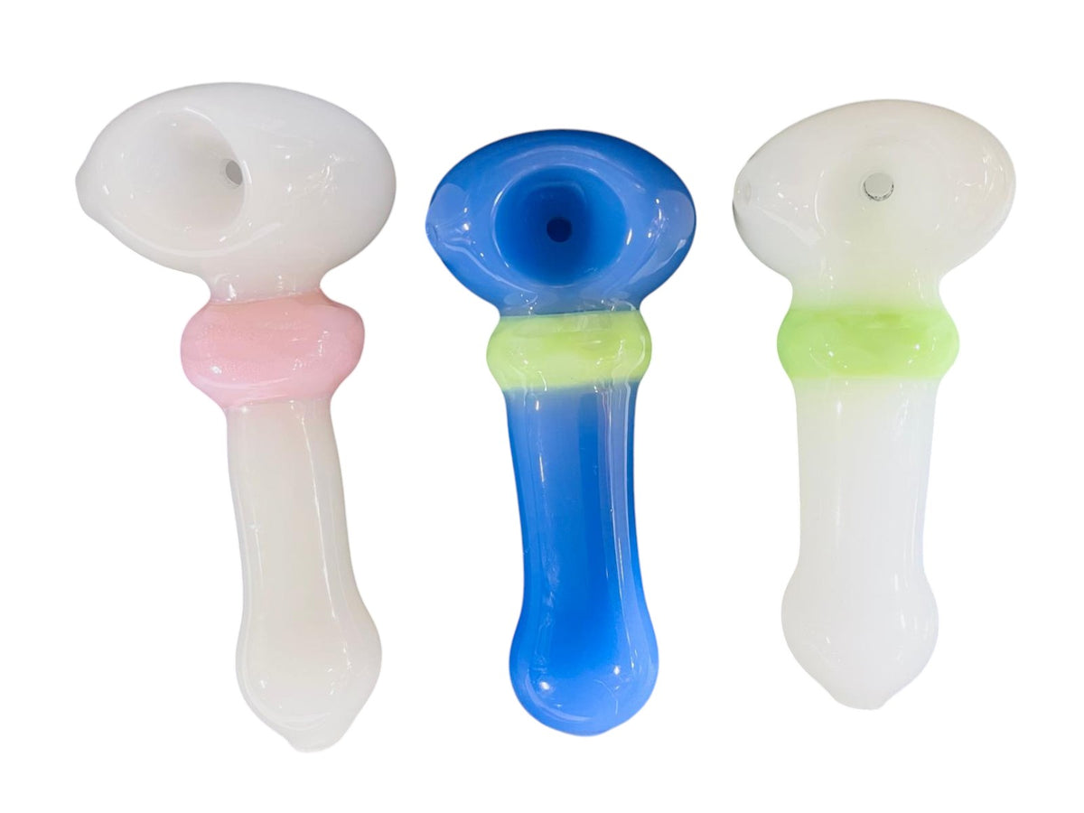 H19 4" Full Slime Tube Handpipe Assorted Colors 5ct