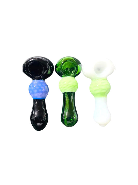 H27 4" Milky Colored Handpipe Assorted Colors 5ct