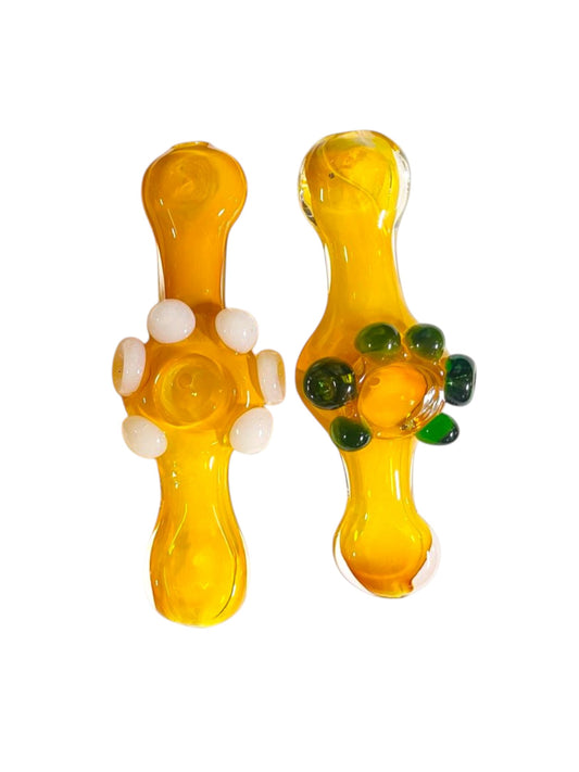 H22 5" Fumed Streamroller Handpipe Assorted Colors 5ct