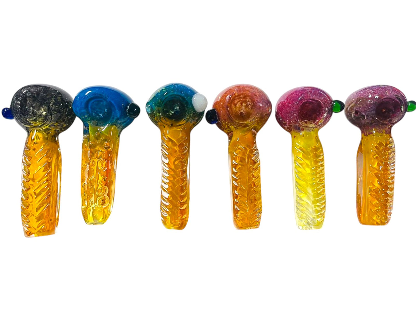 H25 4.5" Rectangle Cube Handpipe Assorted Colors 5ct