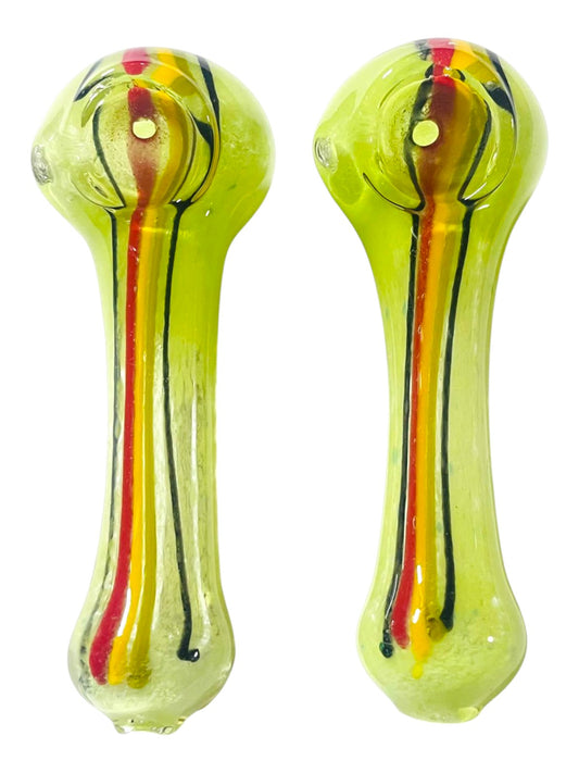 H33 4" Colored Handpipe Assorted Colors 5ct