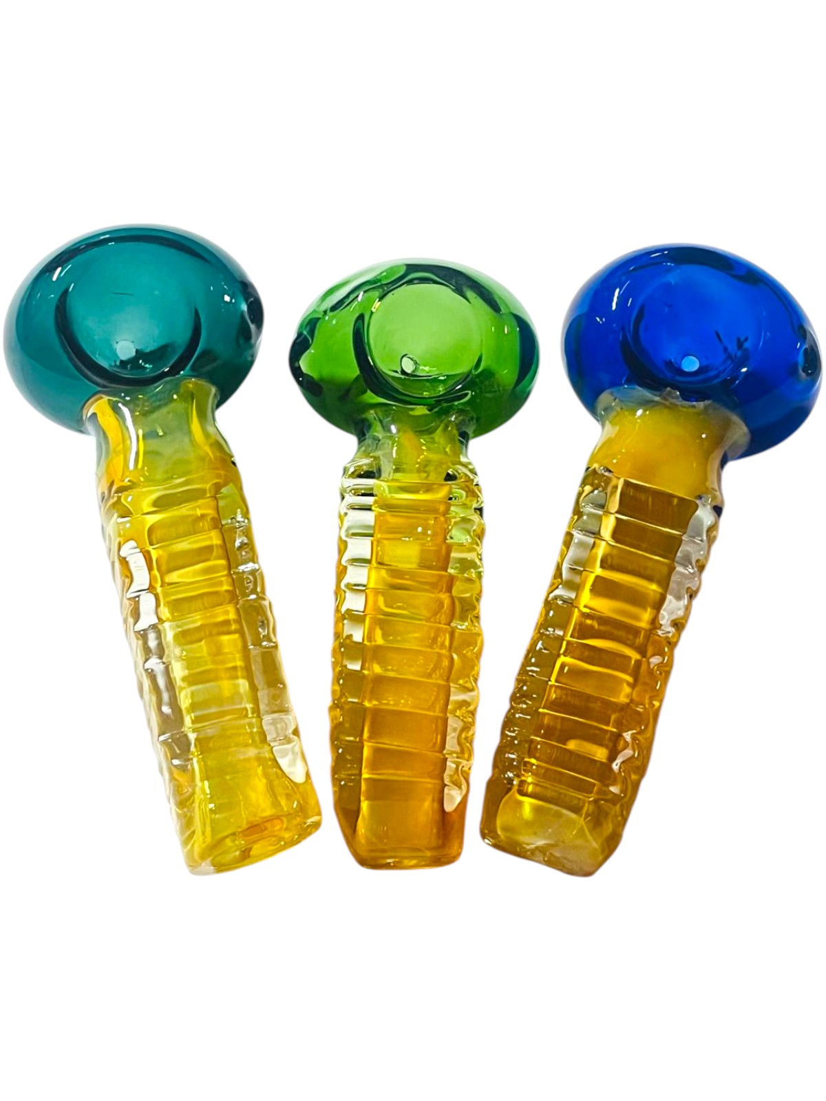 H39 4" Color Cube Fumed Handpipe Assorted Colors 5ct