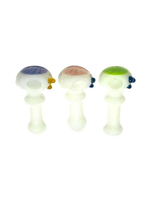 H44 5" Slime White Handpipe Assorted Colors 5ct