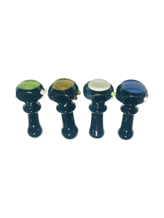 H46 5" Slime Black Handpipe Assorted Colors 5ct