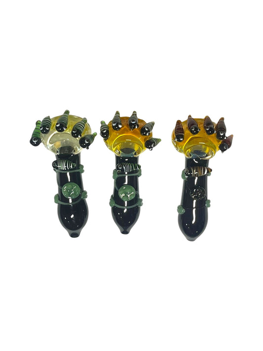 H60 4" Multiple Honey Bee Handpipe Assorted Colors 5ct