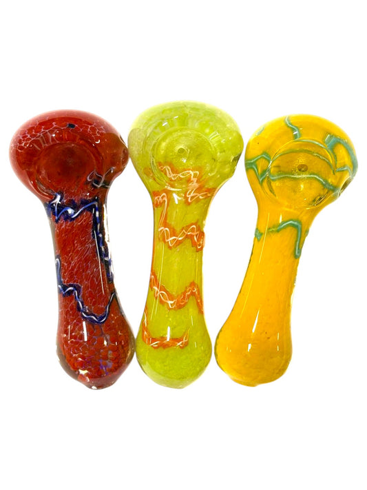 H85 3" Mini Classic Colored Handpipe Assorted Colors 5ct